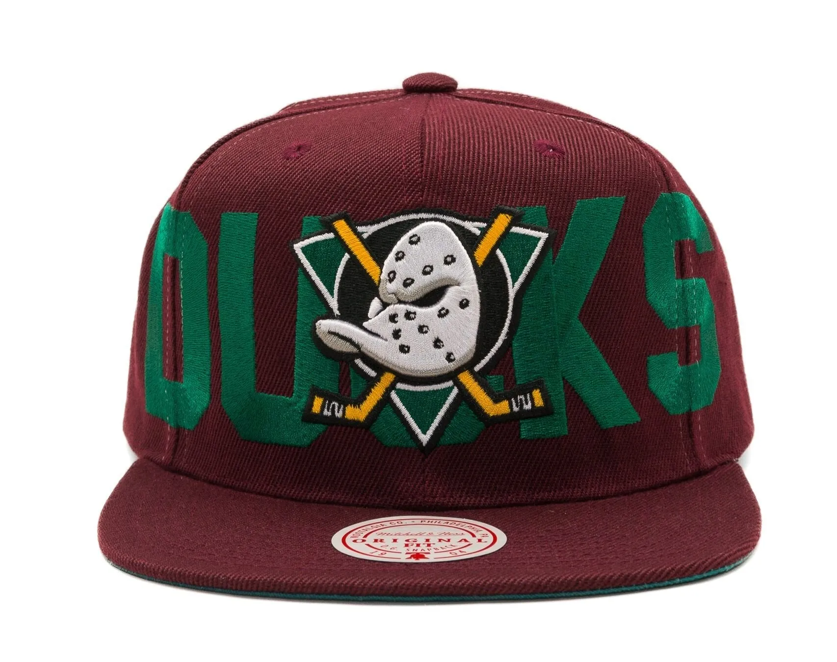 Mitchell & Ness Men's NHL Full Frontal Snapback Vntg Ducks Snapback Caps sold by Zulily product image thumbnail 2