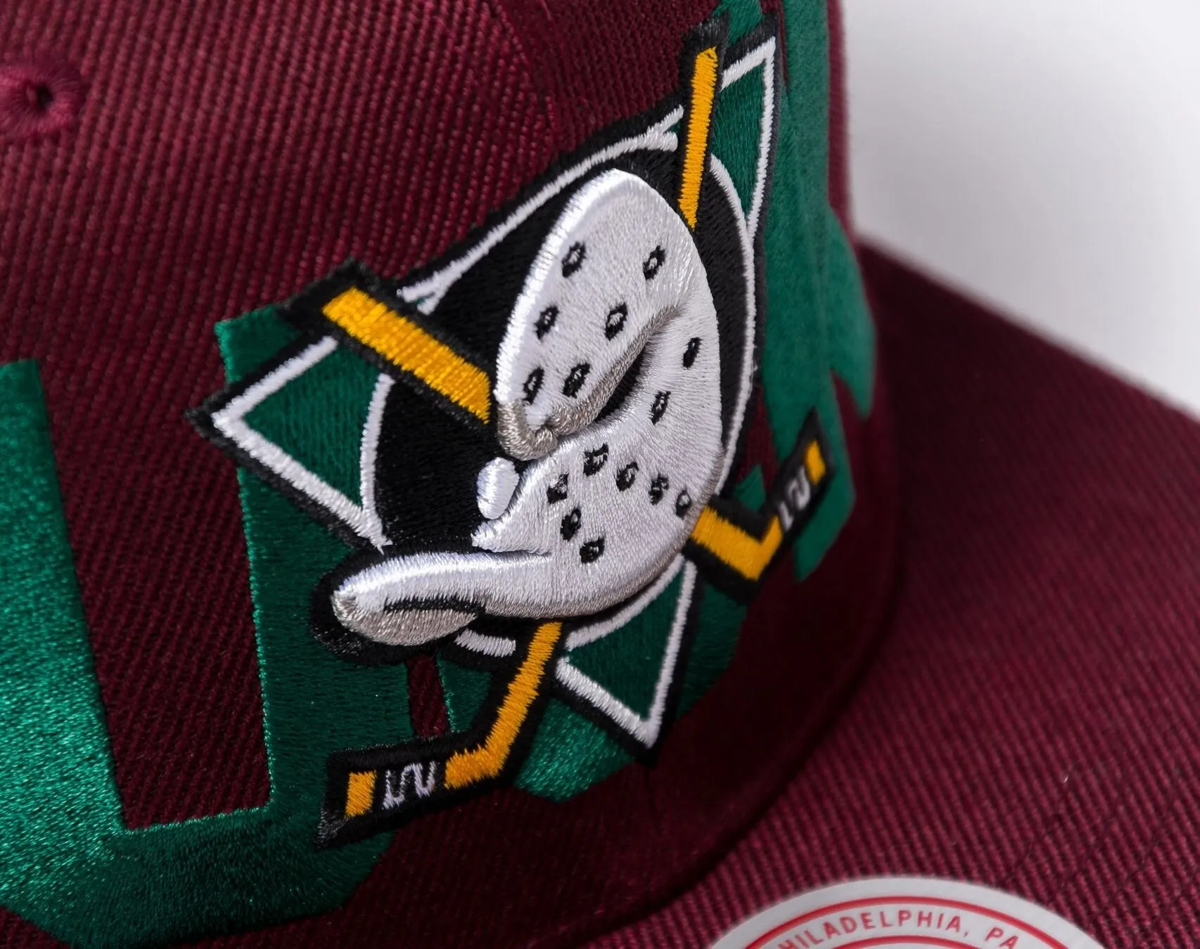 Mitchell & Ness Men's NHL Full Frontal Snapback Vntg Ducks Snapback Caps sold by Zulily product image thumbnail 4