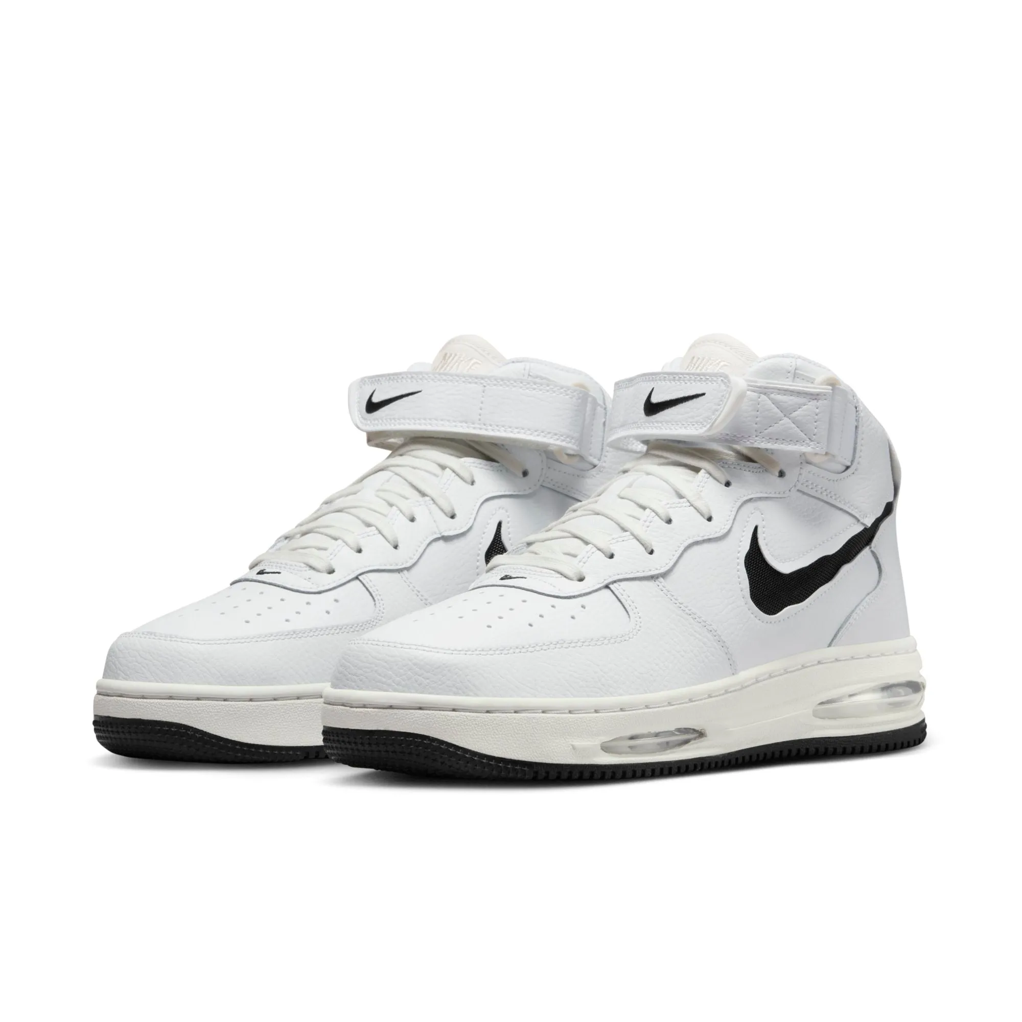 Nike Men's Air Force 1 Mid Evo 'White Black' Sneakers sold by Zulily product image thumbnail 2
