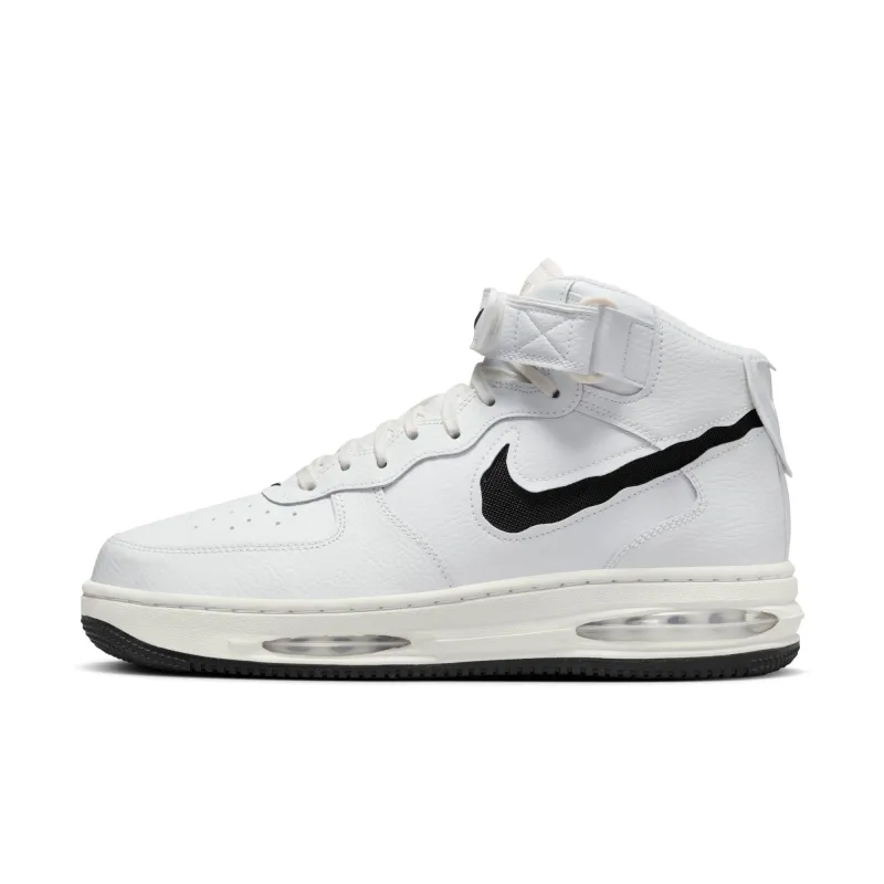 Nike Men's Air Force 1 Mid Evo 'White Black' Sneakers sold by Zulily