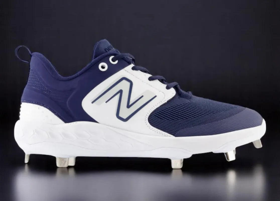 New Balance Men's Fresh Foam X 3000V6 Metal 'Navy White' made by New Balance