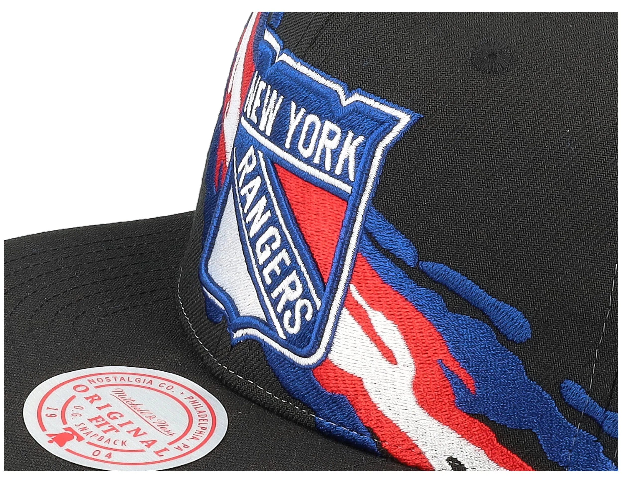 Mitchell & Ness Men's NHL Vintage Paintbrush Snapback Rangers Snapback Caps sold by Zulily product image thumbnail 3