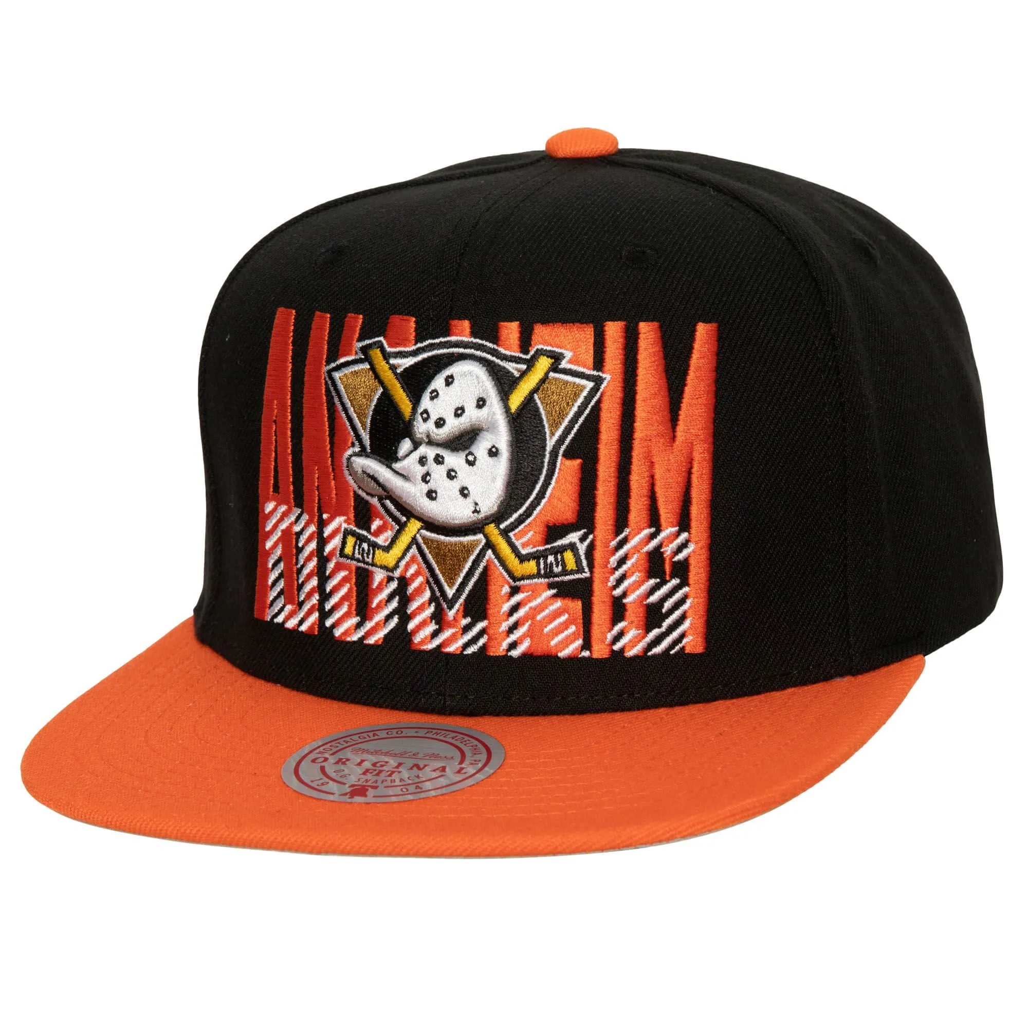 Mitchell & Ness Men's NHL Cross Check Snapback Ducks Snapback Caps sold by Zulily