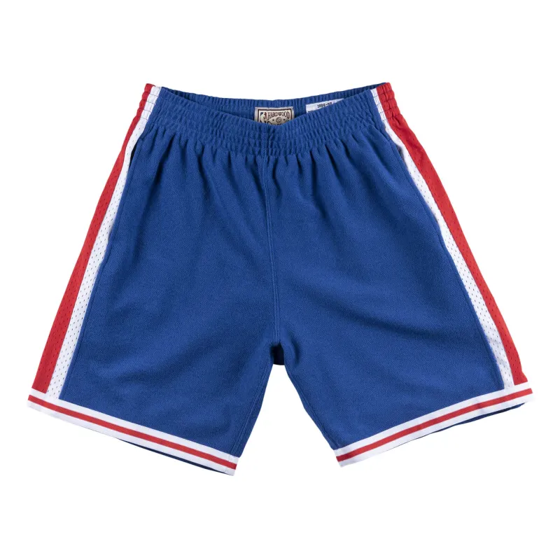 Mitchell & Ness Men's NBA Reverse Warm Up Swingman Short 1997 Philadelphia 76Ers Jerseys made by Mitchell & Ness
