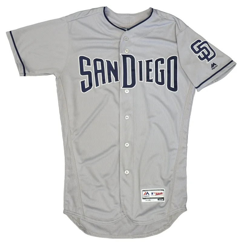 Majestic Men's MLB San Diego Padres Authentic On Field Flex Base Jersey Gray sold by Zulily