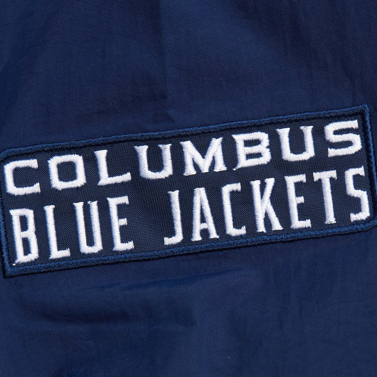 Mitchell & Ness Men's NHL Classic Nylon Pullover Current Logo Blue Jackets Pullovers sold by Zulily product image thumbnail 5