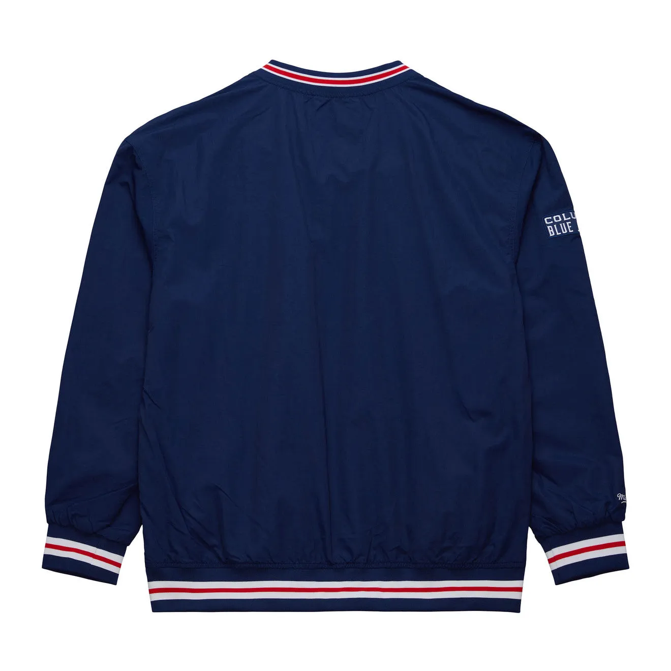 Mitchell & Ness Men's NHL Classic Nylon Pullover Current Logo Blue Jackets Pullovers sold by Zulily product image thumbnail 3