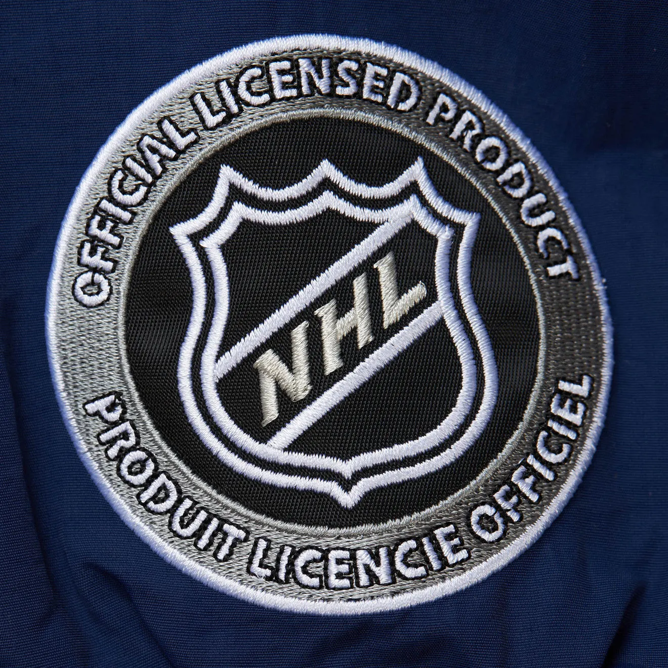 Mitchell & Ness Men's NHL Classic Nylon Pullover Current Logo Blue Jackets Pullovers sold by Zulily product image thumbnail 4