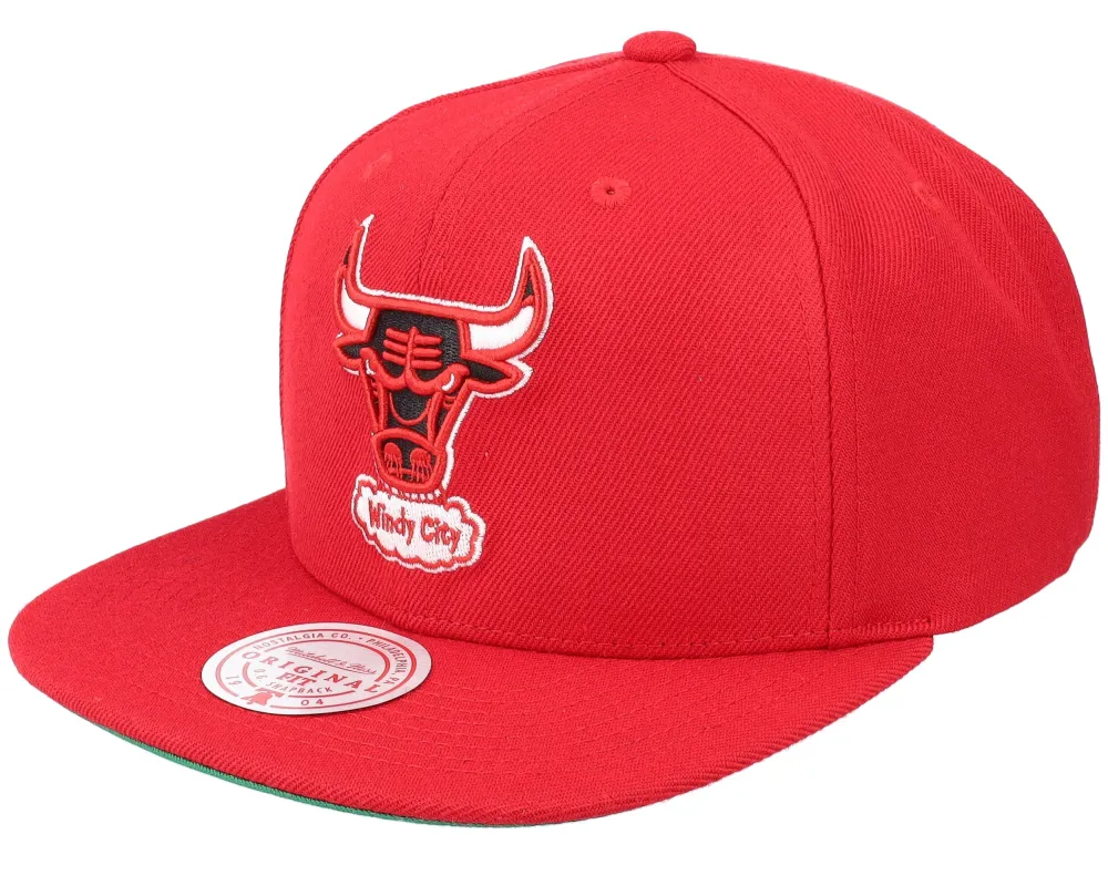 Mitchell & Ness Men's NBA Team Ground 2.0 Snapback Hwc Bulls Snapback Caps sold by Zulily
