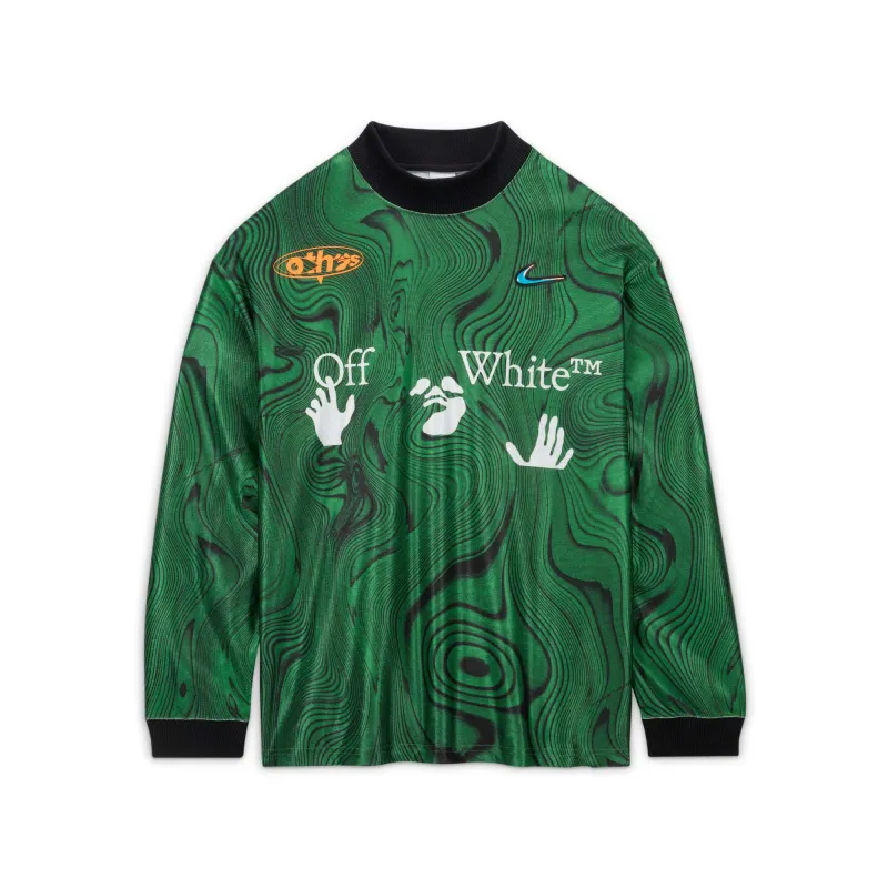 Nike Men's X Off-White Allover Print Jersey 'Kelly Green' Jerseys sold by Zulily