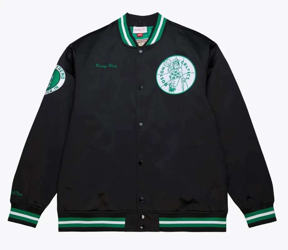 Mitchell & Ness Men's NBA Legends Satin Jacket Vintage Logo Celtics Larry Bird sold by Zulily