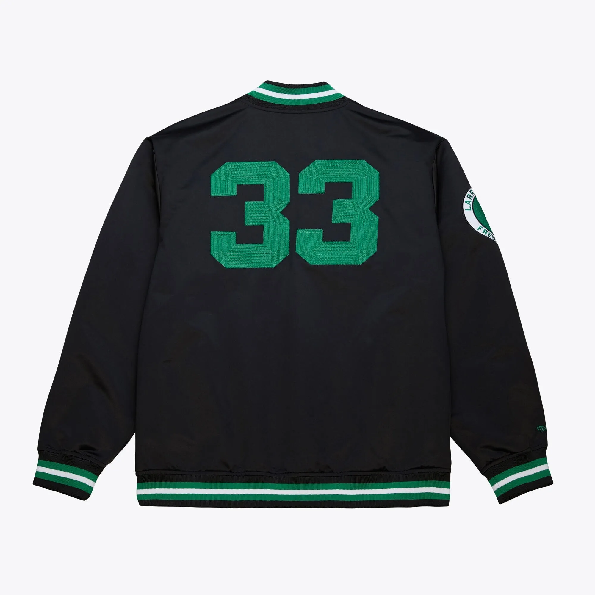 Mitchell & Ness Men's NBA Legends Satin Jacket Vintage Logo Celtics Larry Bird sold by Zulily product image thumbnail 2