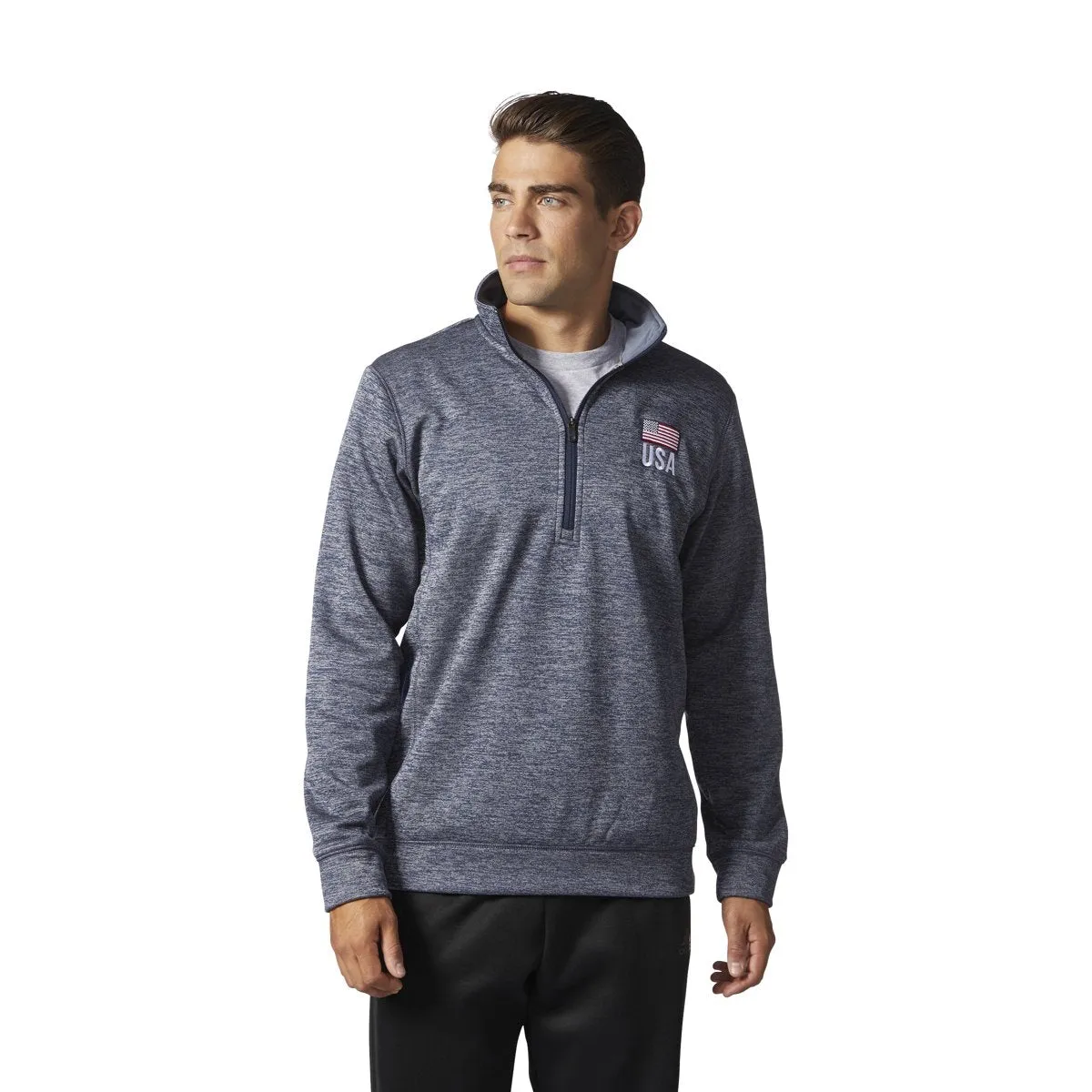 adidas Men's Usa Flag Tech Fleece 1/4 Zip sold by Zulily product image thumbnail 3