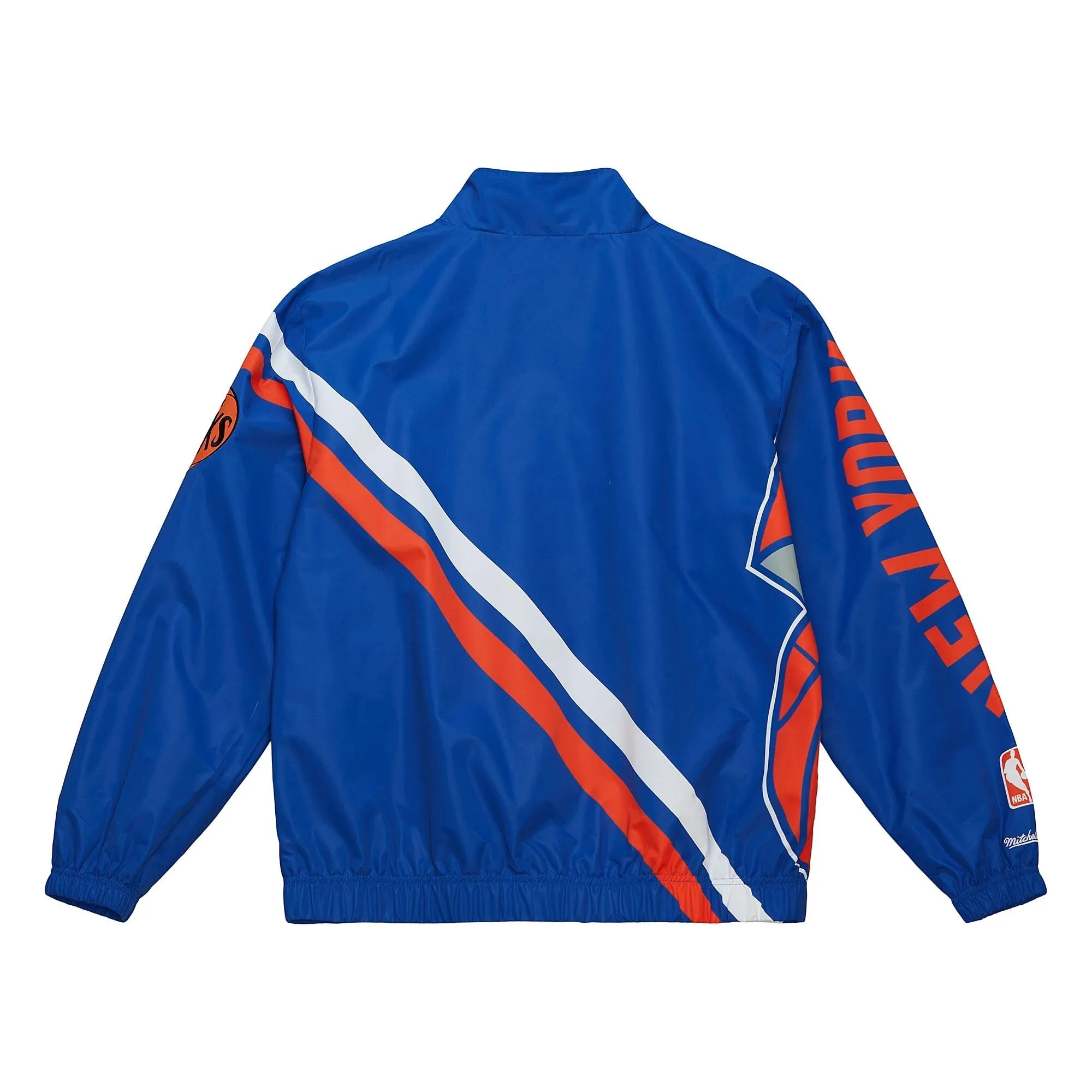 Mitchell & Ness Men's Exploded Logo Warm Up Jacket Knicks Jackets sold by Zulily product image thumbnail 2