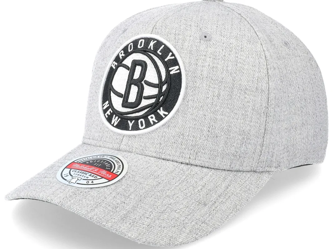 Mitchell & Ness Men's NBA Team Heather 2.0 Stretch Snapback Nets Snapback Caps made by Mitchell & Ness