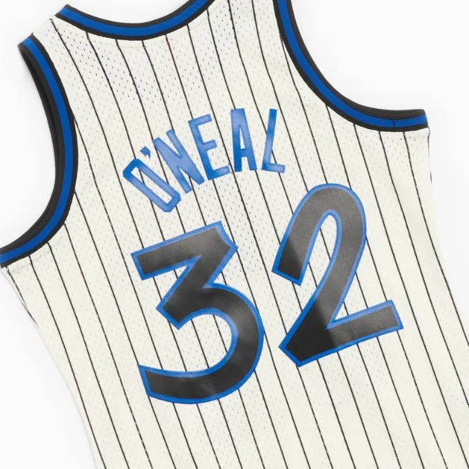 Mitchell & Ness Men's Cream Swingman Jersey Magic 1993 Shaquille O'Neal Jerseys sold by Zulily product image thumbnail 3