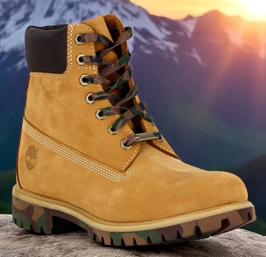 Timberland Men's 6In Premium Boot Wheat Camo Wide Boots sold by Zulily product image thumbnail 2