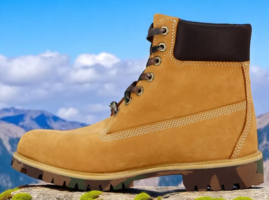 Timberland Men's 6In Premium Boot Wheat Camo Wide Boots sold by Zulily product image thumbnail 3