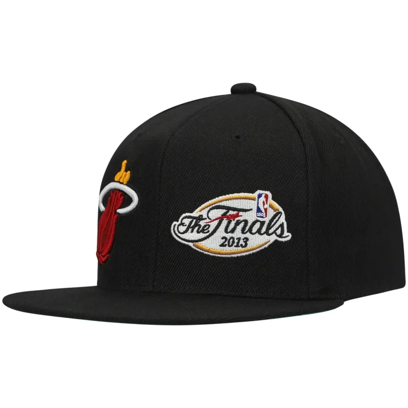 Mitchell & Ness Men's NBA Dual Whammy Snapback Heat Snapback Caps sold by Zulily