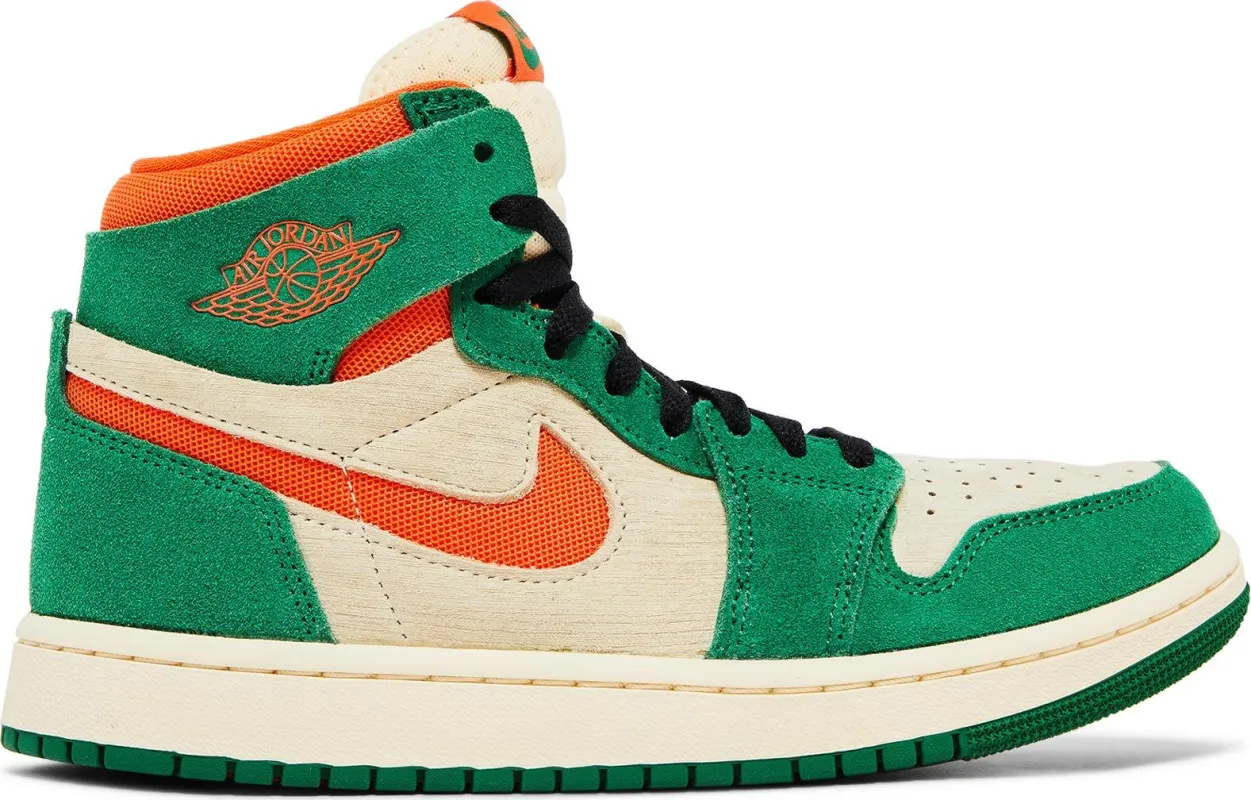 Air Jordan Women's Retro 1 High Zoom Air Cmft 2 'Pine Green Orange' Sneakers sold by Zulily