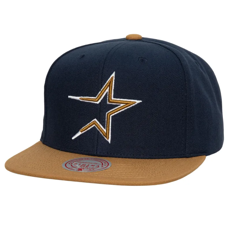 Mitchell & Ness Men's MLB Evergreen Snapback Coop Astros Snapback Caps made by Mitchell & Ness