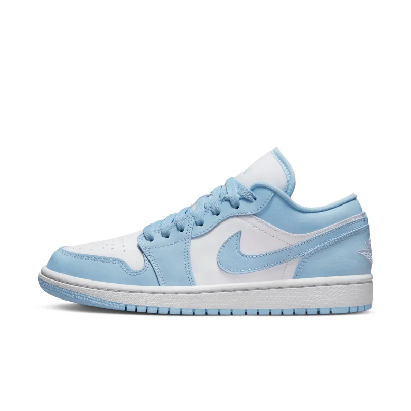 Nike Women's Retro 1 Low 'White Ice Blue' Sneakers sold by Zulily