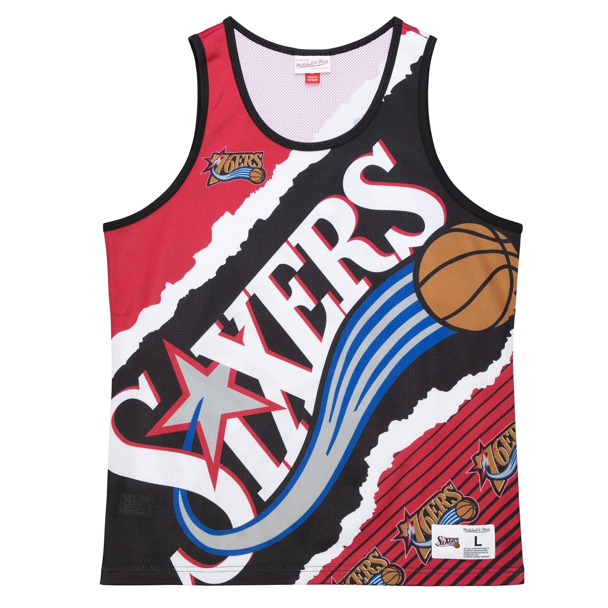 Mitchell & Ness Men's Jumbotron 2.0 Sublimated Tank 76Ers Tank Tops sold by Zulily product image thumbnail 2