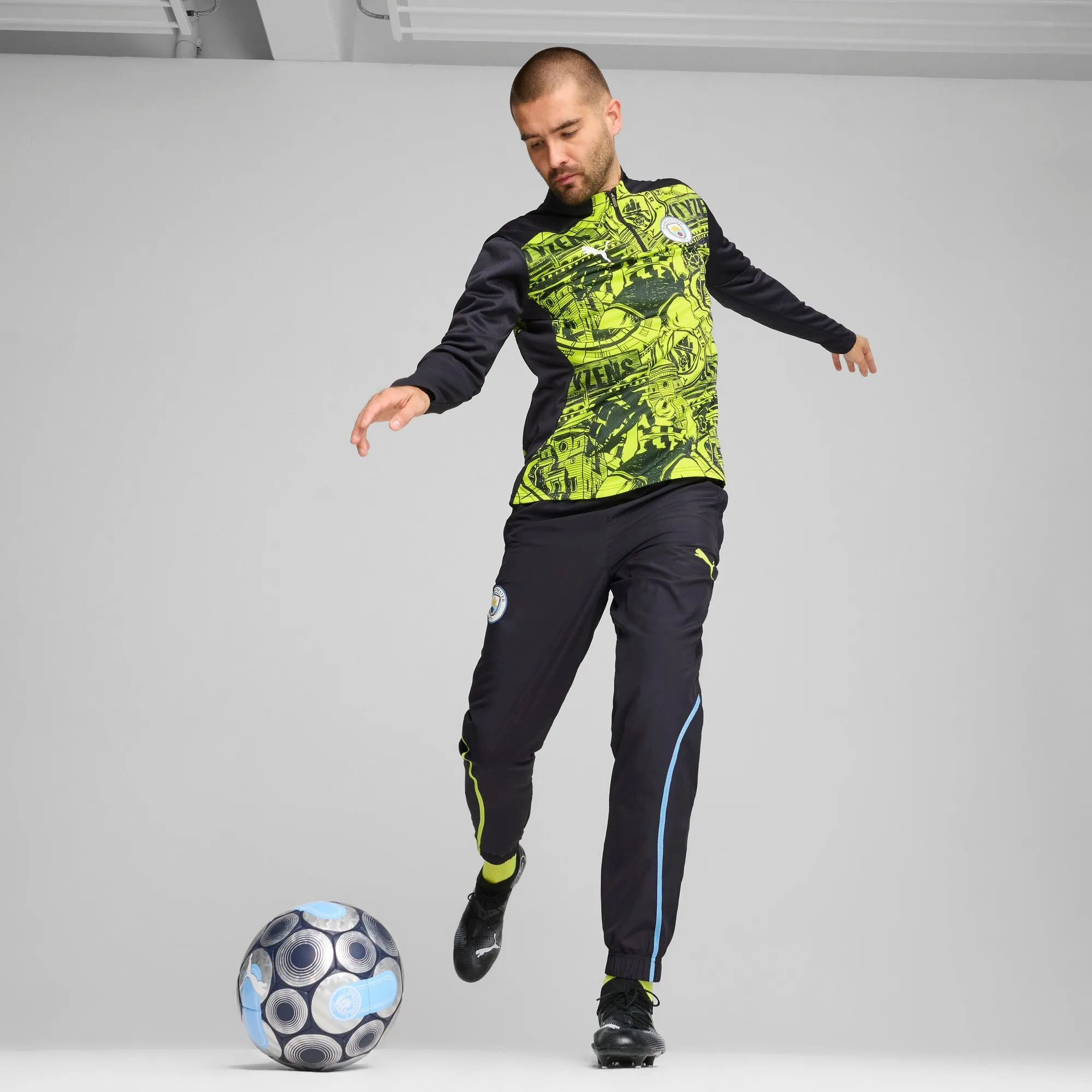 Puma Men's Mcfc Prematch 1/4 Zip Top Half Zip & Quarter Zip sold by Zulily product image thumbnail 5