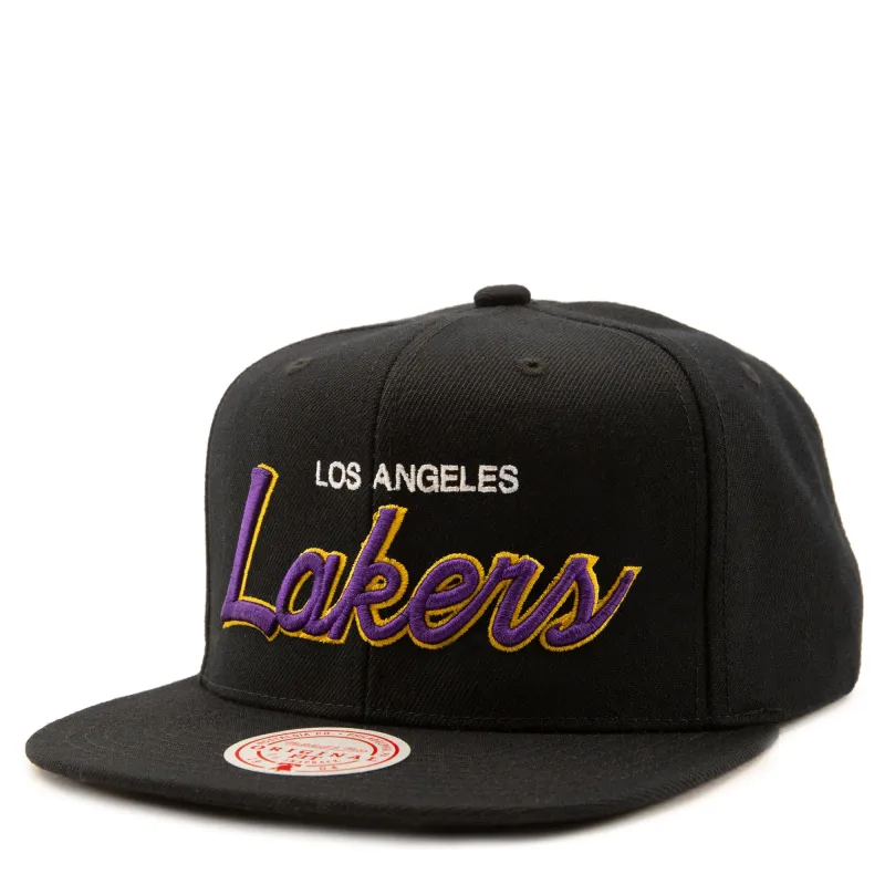 Mitchell & Ness Men's NBA Script Lakers Lakers sold by Zulily