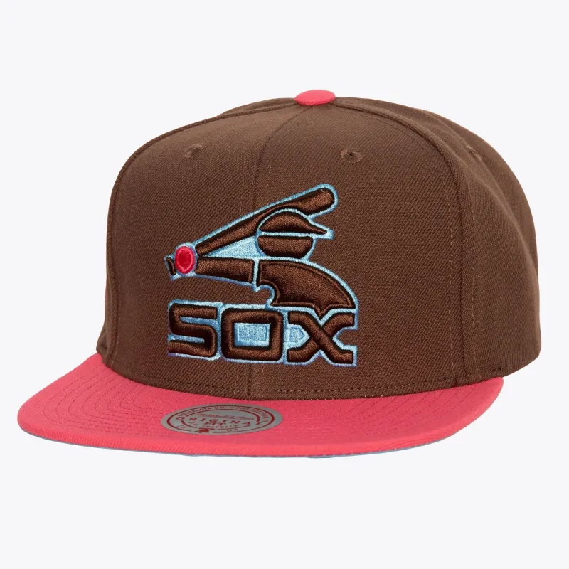 Mitchell & Ness Men's MLB The Damn Snapback Coop White Sox Snapback Caps made by Mitchell & Ness
