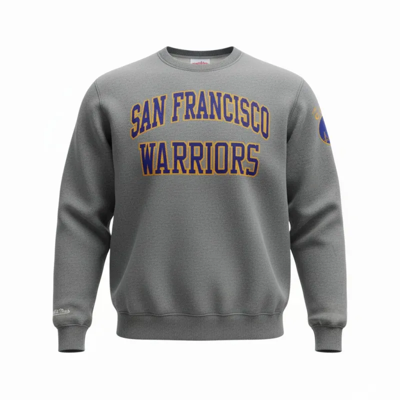 Mitchell & Ness Men's NBA Golden State Warriors The City" Fleece Crew Sweater sold by Zulily