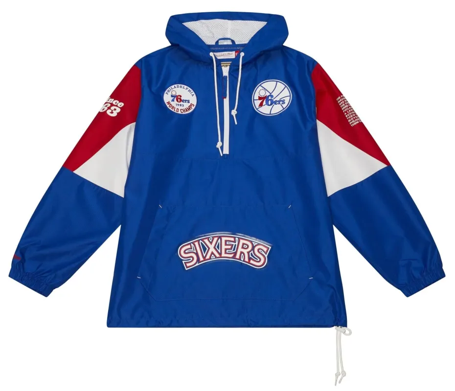 Mitchell & Ness Men's NBA Team Origins Pullover Anorak 76Ers sold by Zulily