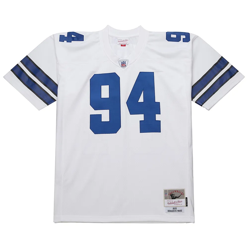 Mitchell & Ness Men's NFL White Jersey Cowboys 2005 Demarcus Ware Jerseys sold by Zulily