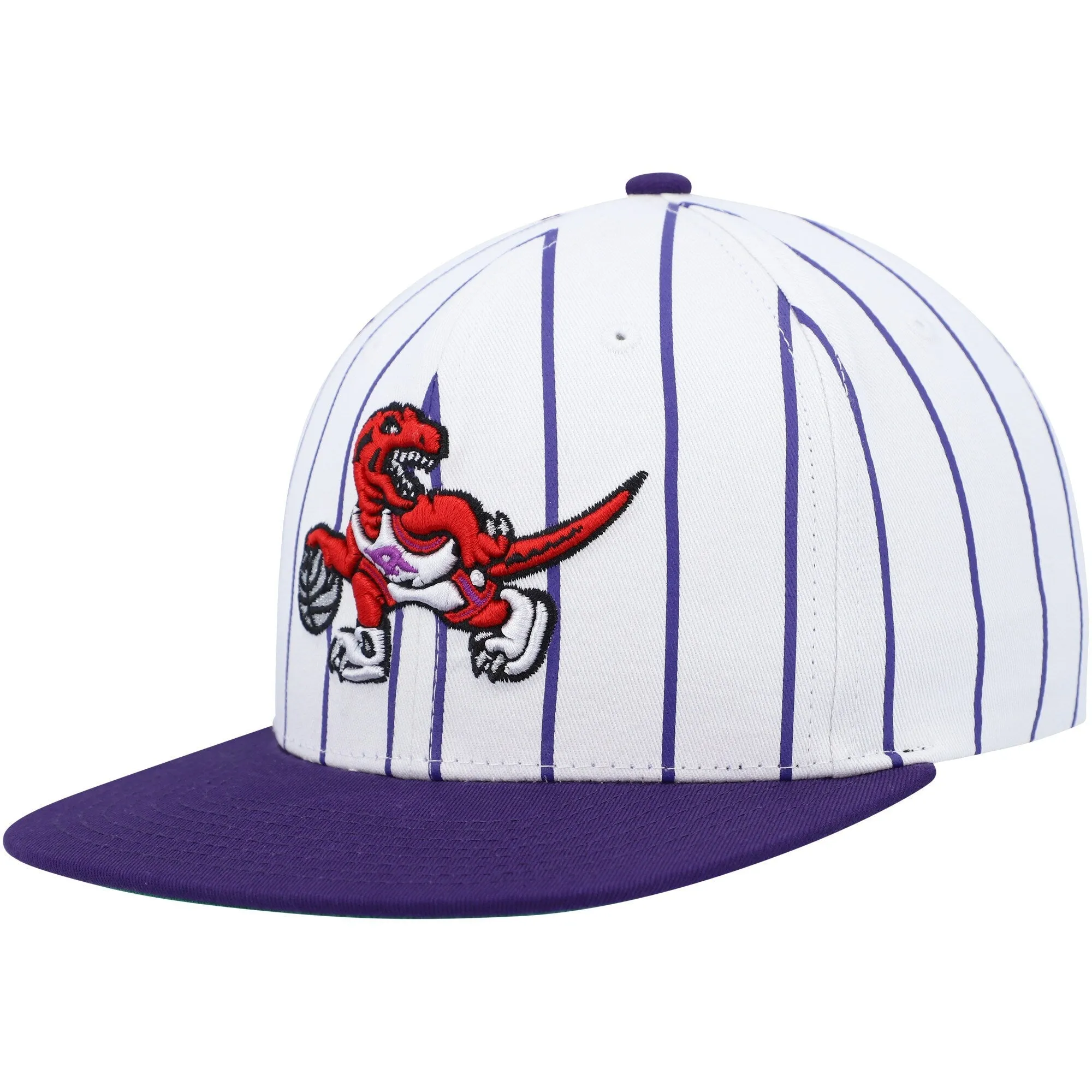 Mitchell & Ness Men's NBA Retro Pinstripe Snapback Hwc Raptors Snapback Caps sold by Zulily