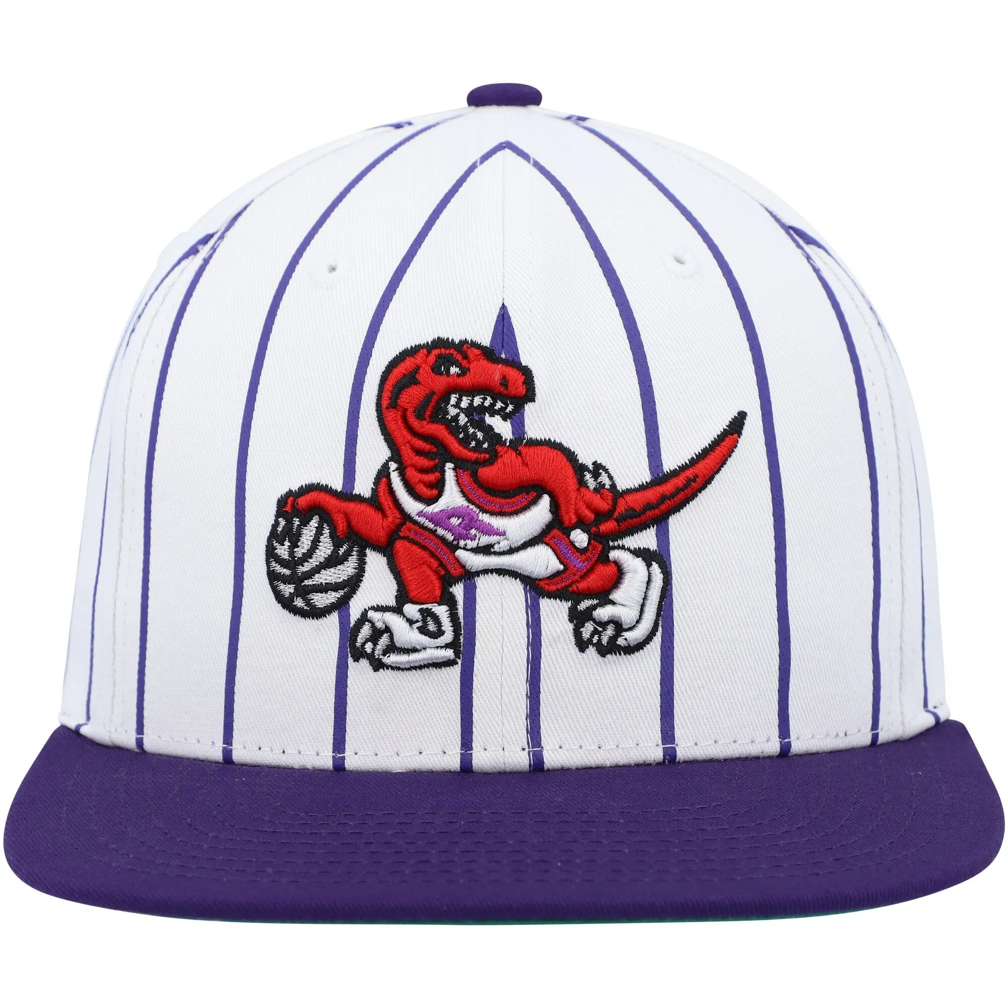 Mitchell & Ness Men's NBA Retro Pinstripe Snapback Hwc Raptors Snapback Caps sold by Zulily product image thumbnail 2