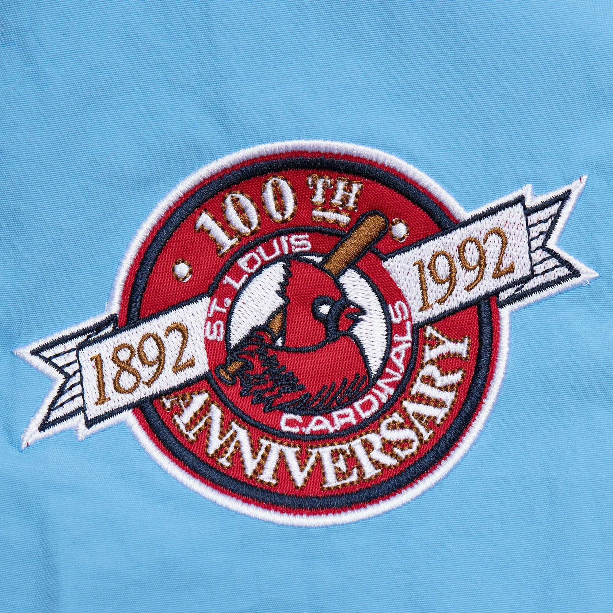 Mitchell & Ness Men's MLB Classic Nylon Pullover Vintage Logo Cardinals Pullovers sold by Zulily product image thumbnail 3