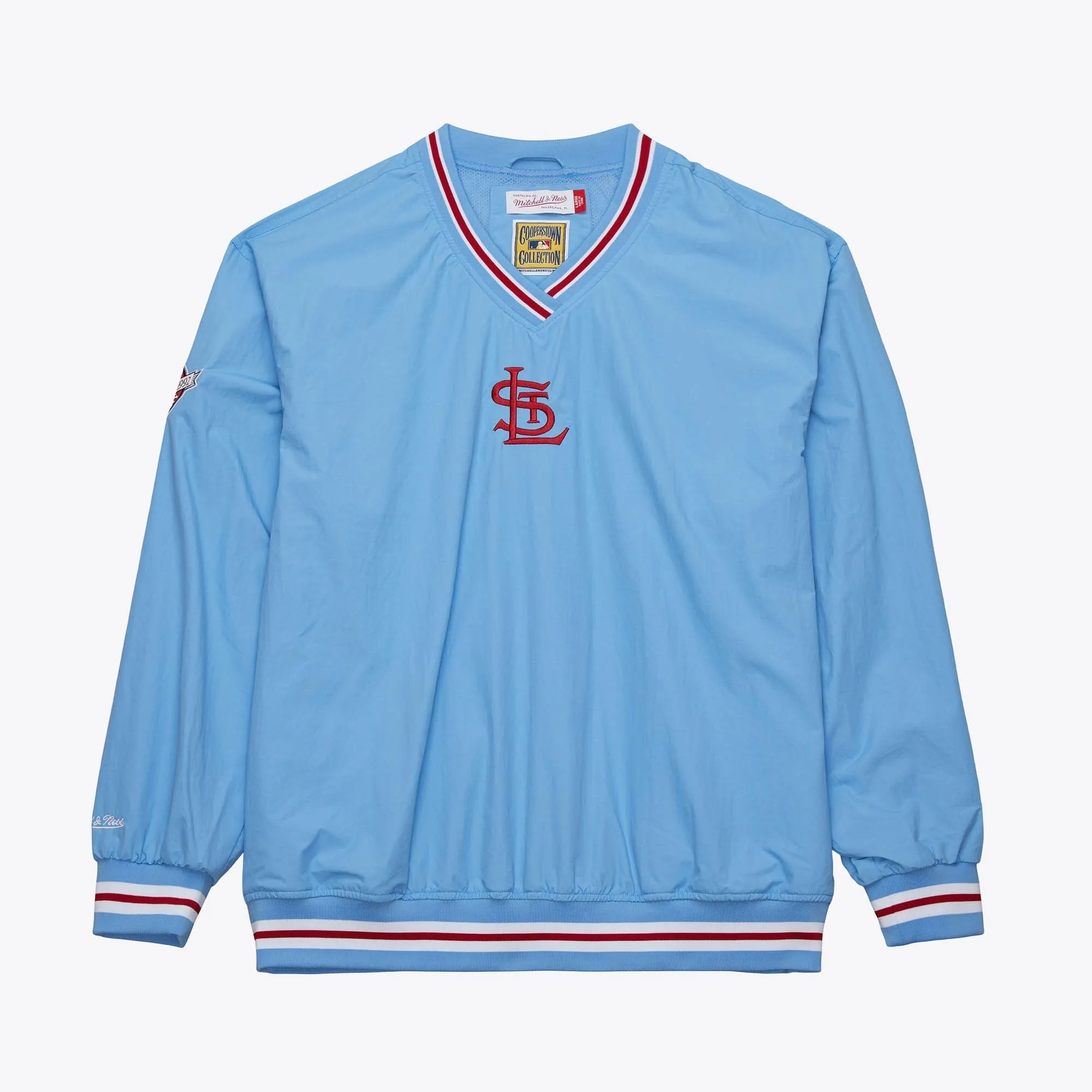 Mitchell & Ness Men's MLB Classic Nylon Pullover Vintage Logo Cardinals Pullovers sold by Zulily