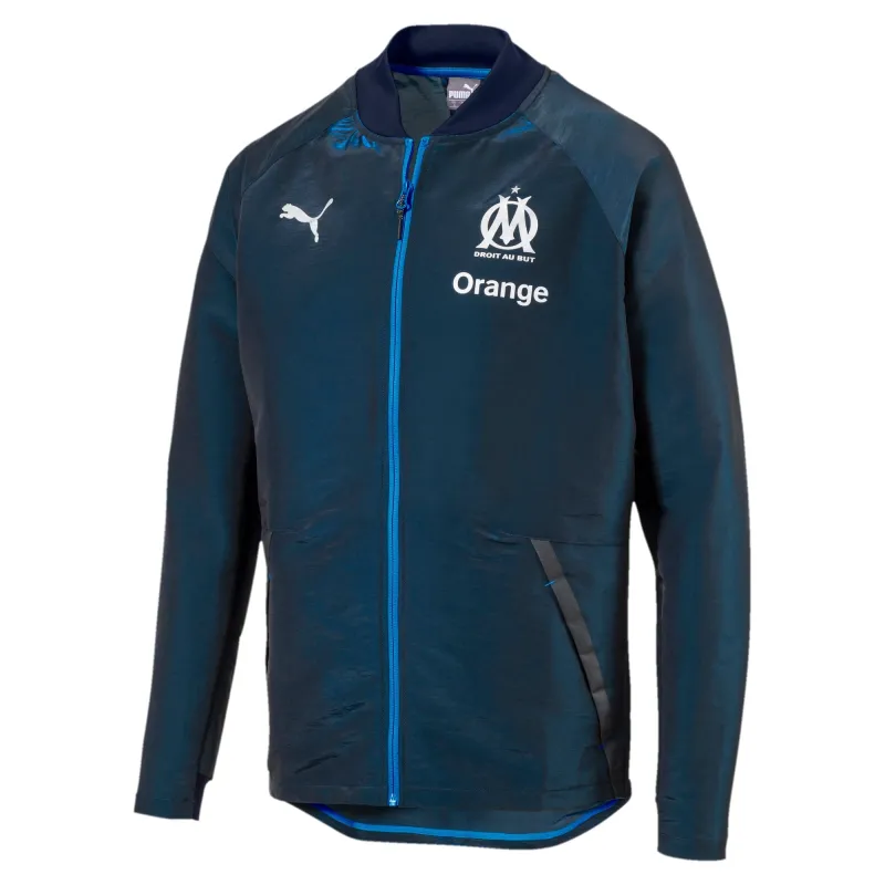 Puma Men's Olympique De Marseille Pro Jacket With S Jackets made by Puma