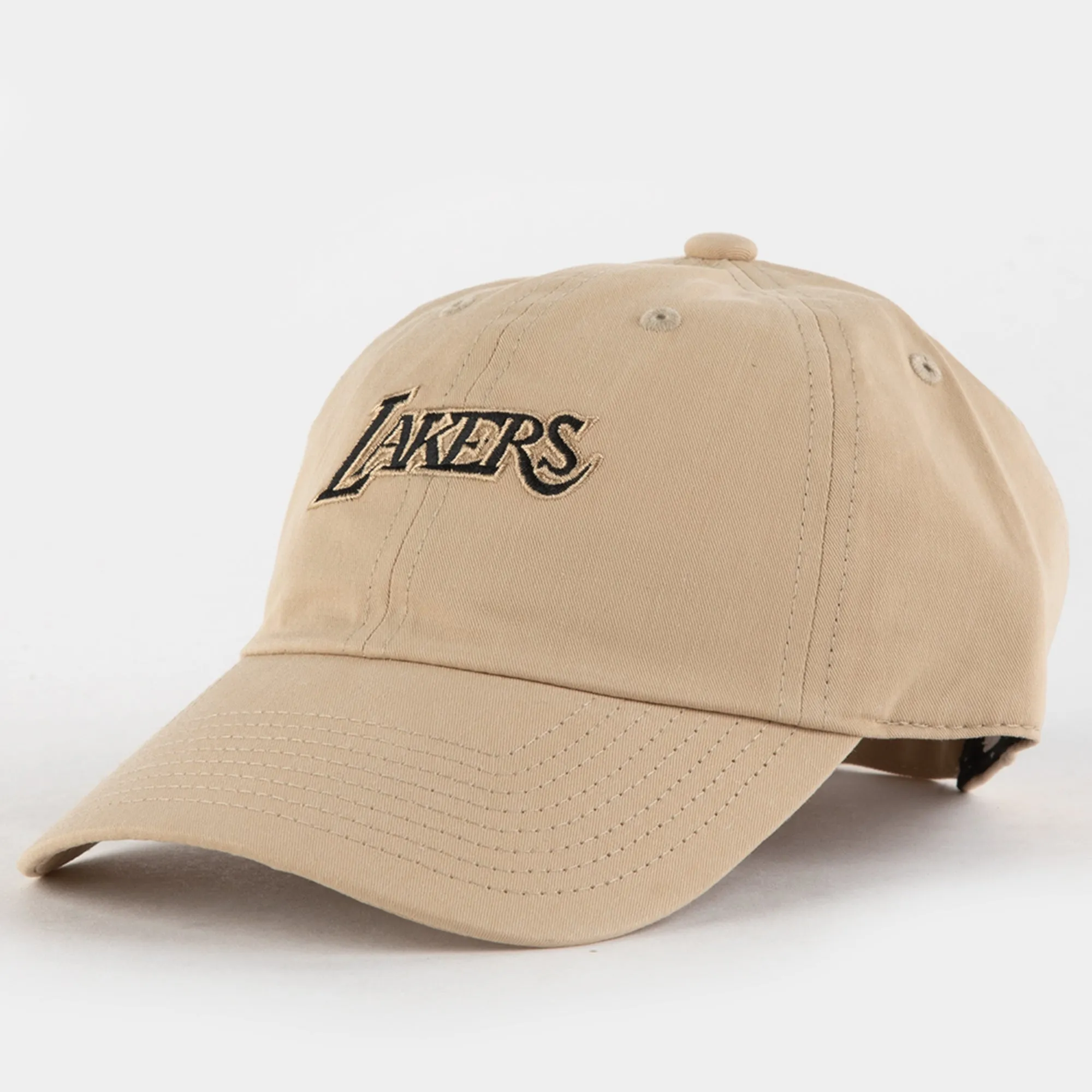 Mitchell & Ness Men's NBA Khaki Black Strapback Hwc Lakers Hats sold by Zulily