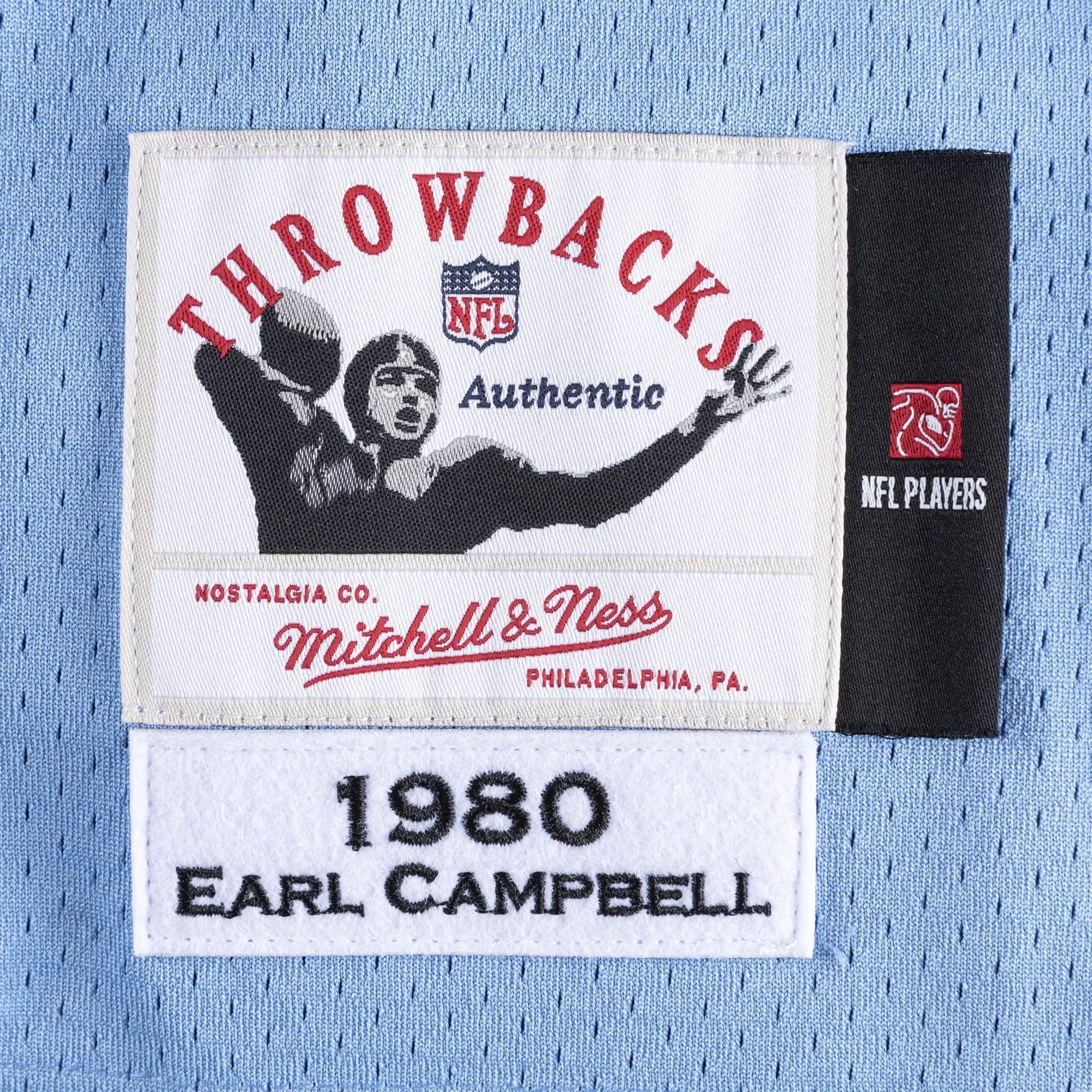 Mitchell & Ness Men's NFL Authentic Jersey Oilers 1980 Earl Campbell Jerseys sold by Zulily product image thumbnail 4