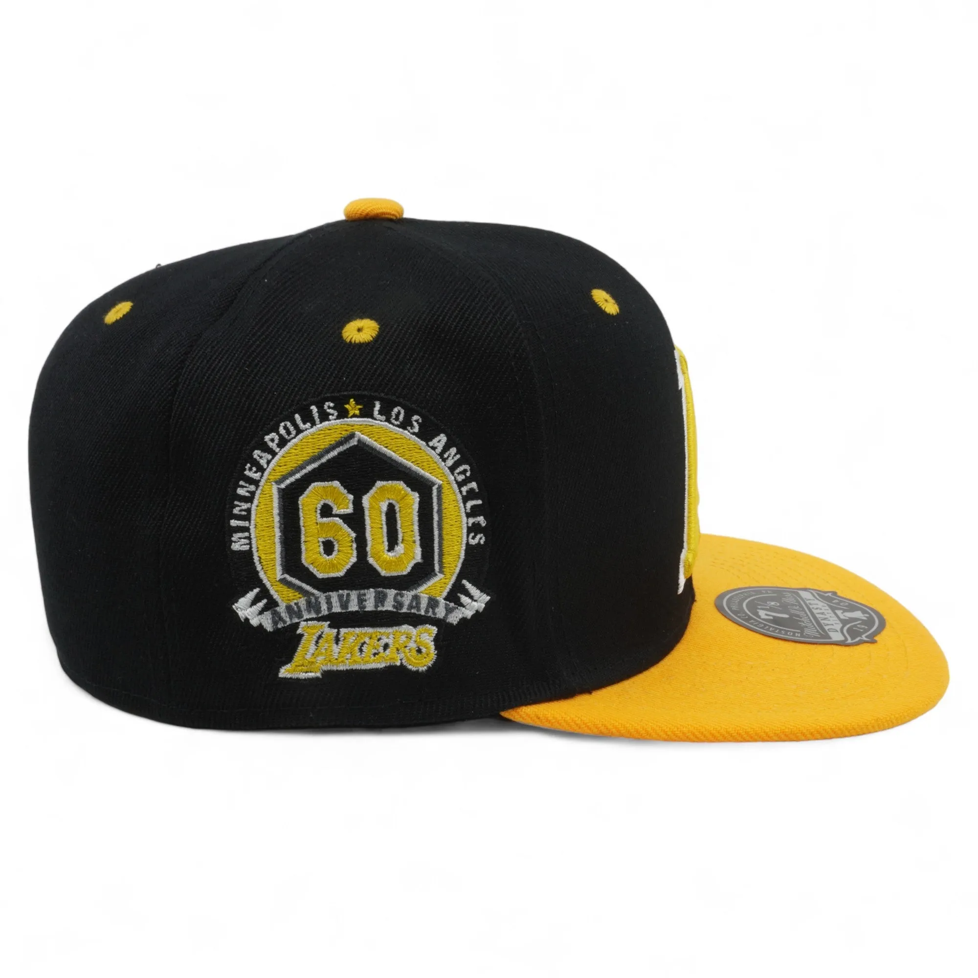 Mitchell & Ness Men's NBA Yellow Toe Fitted Hwc Lakers Fitted Caps sold by Zulily product image thumbnail 4