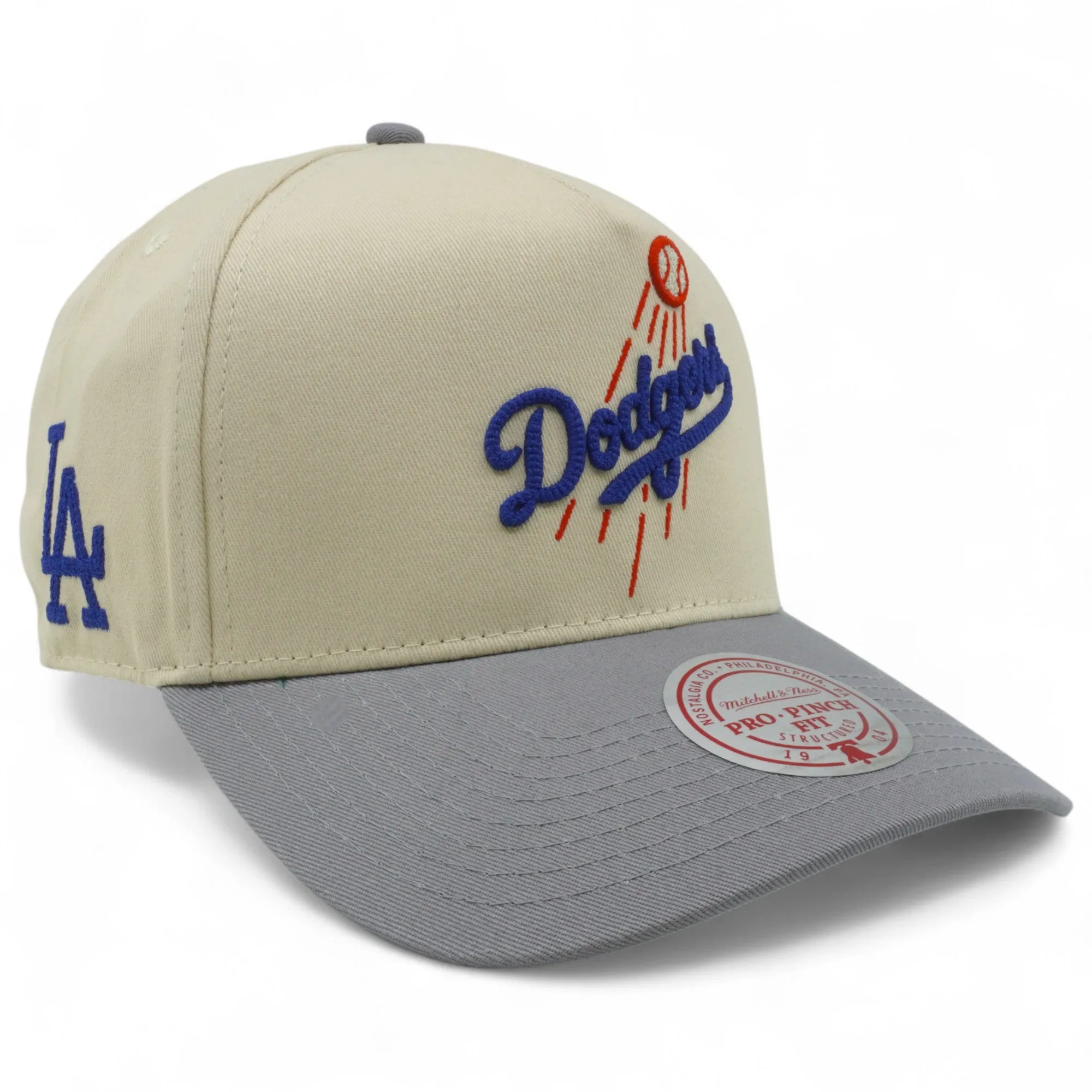 Mitchell & Ness Men's MLB Chainstitcher Pro Pinch Snapback Dodgers Snapback Caps sold by Zulily product image thumbnail 3