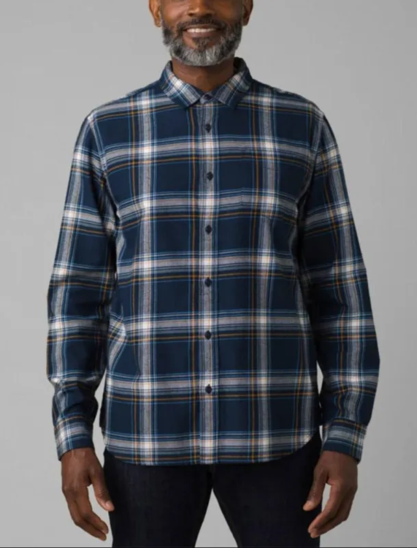 Prana Men's Los Feliz Flannel Button Down Plaid Ls Shirt Shirts made by Prana