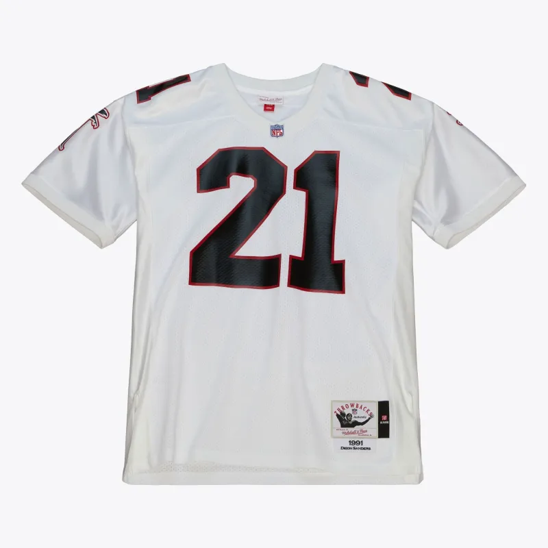 Mitchell & Ness Men's NFL Authentic Jersey Falcons 1991 Deion Sanders Jerseys made by Mitchell & Ness