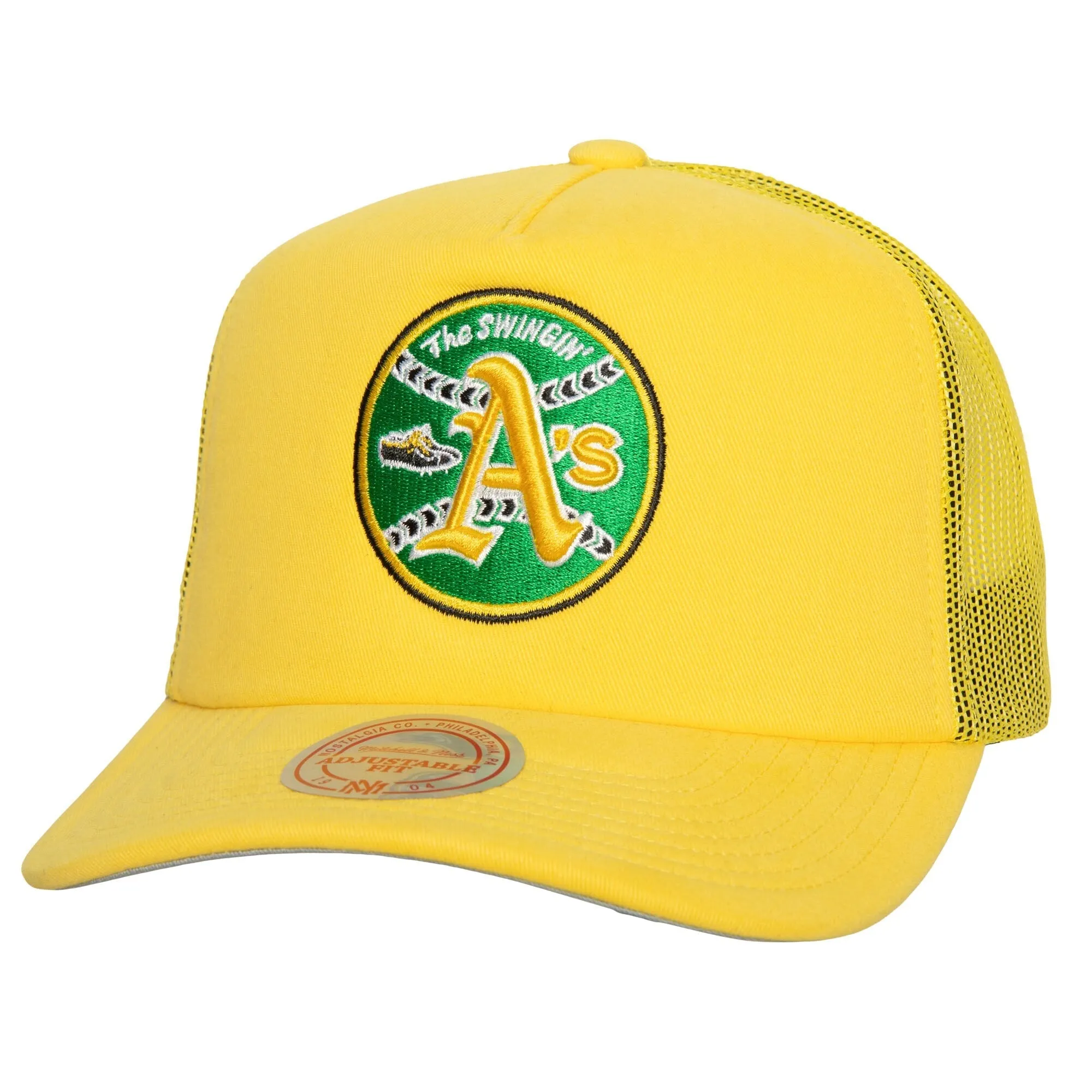 Mitchell & Ness Men's MLB Curveball Trucker Coop Athletics Ball Caps sold by Zulily