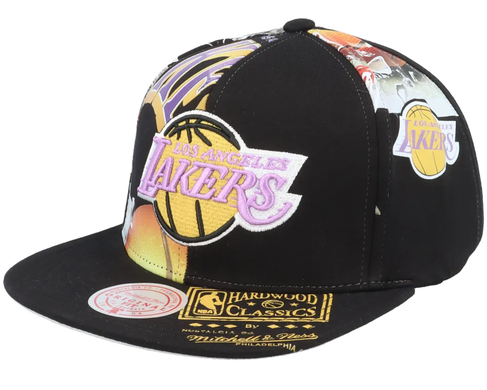 Mitchell & Ness Men's NBA La Lakers Shirt Remix Snapback Snapback Caps made by Mitchell & Ness