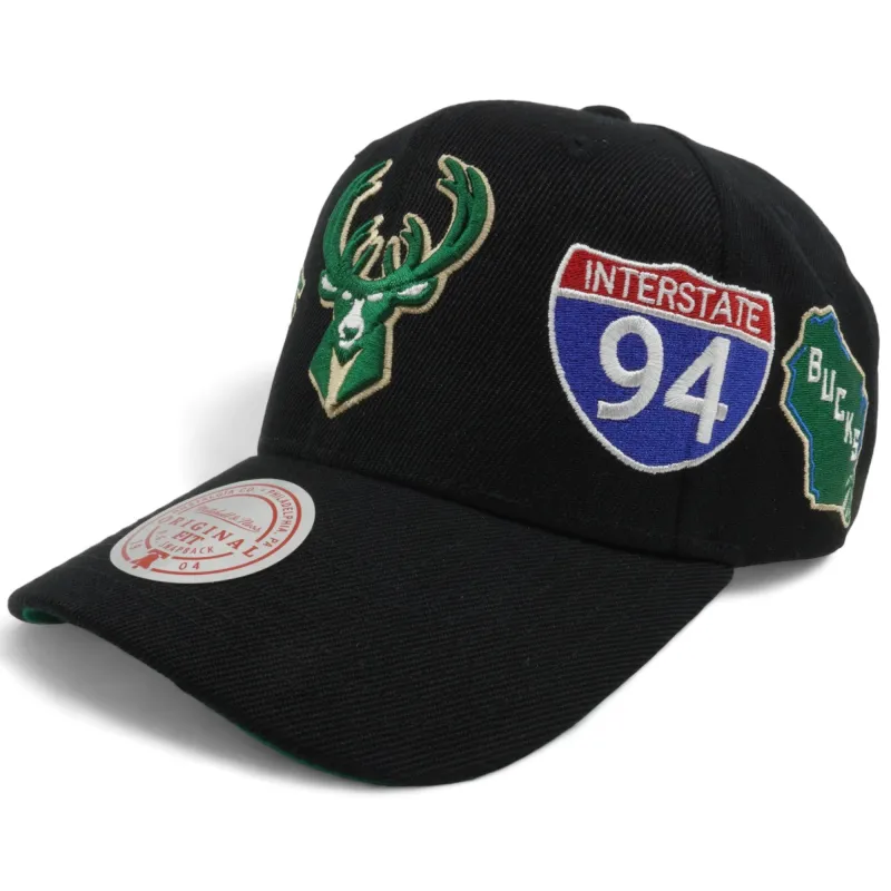 Mitchell & Ness Men's NBA Hyper Local Pro Crown Bucks sold by Zulily