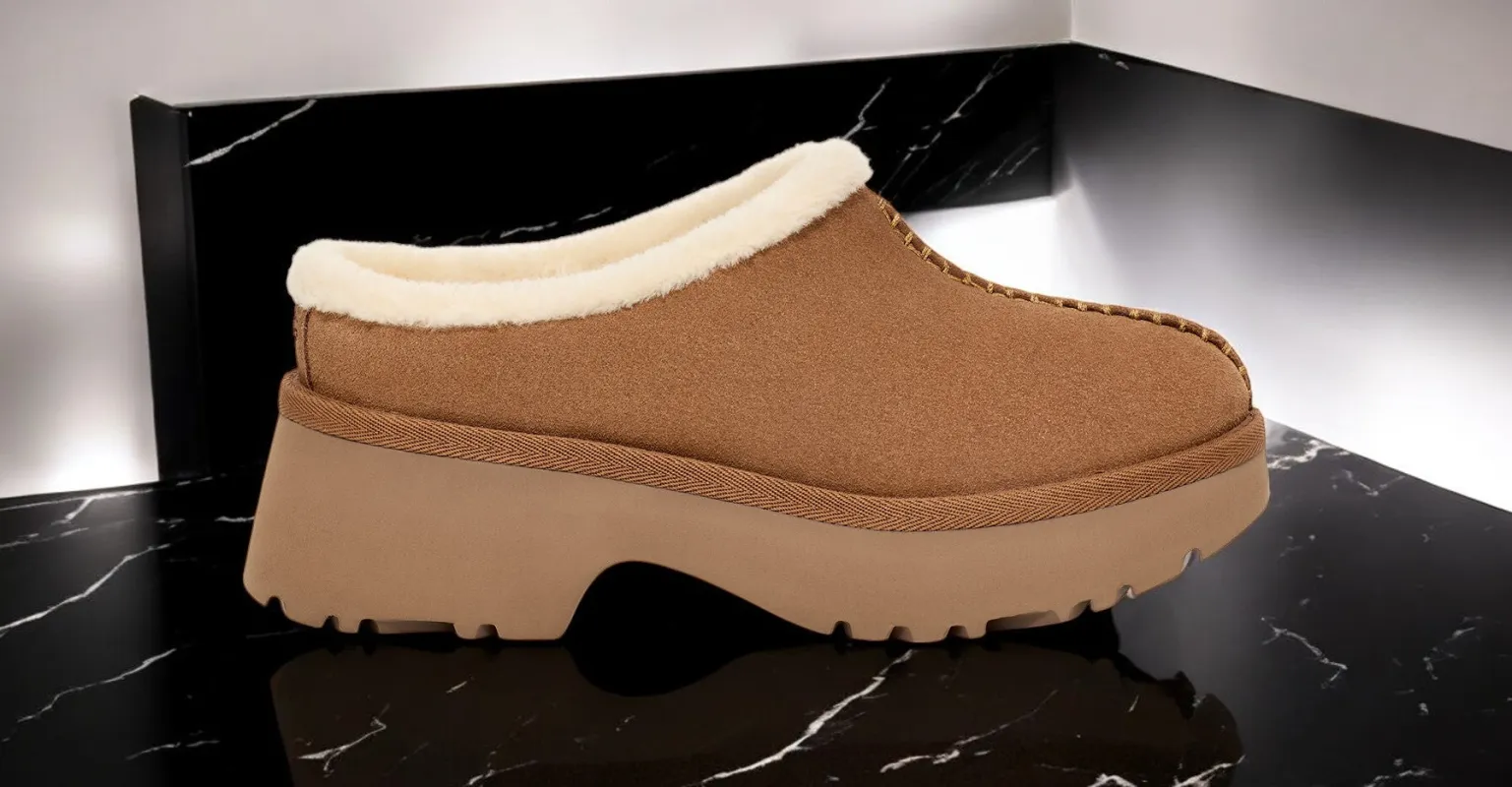 UGG Women's New Heights Cozy Clog 'Chestnut' Clogs sold by Zulily