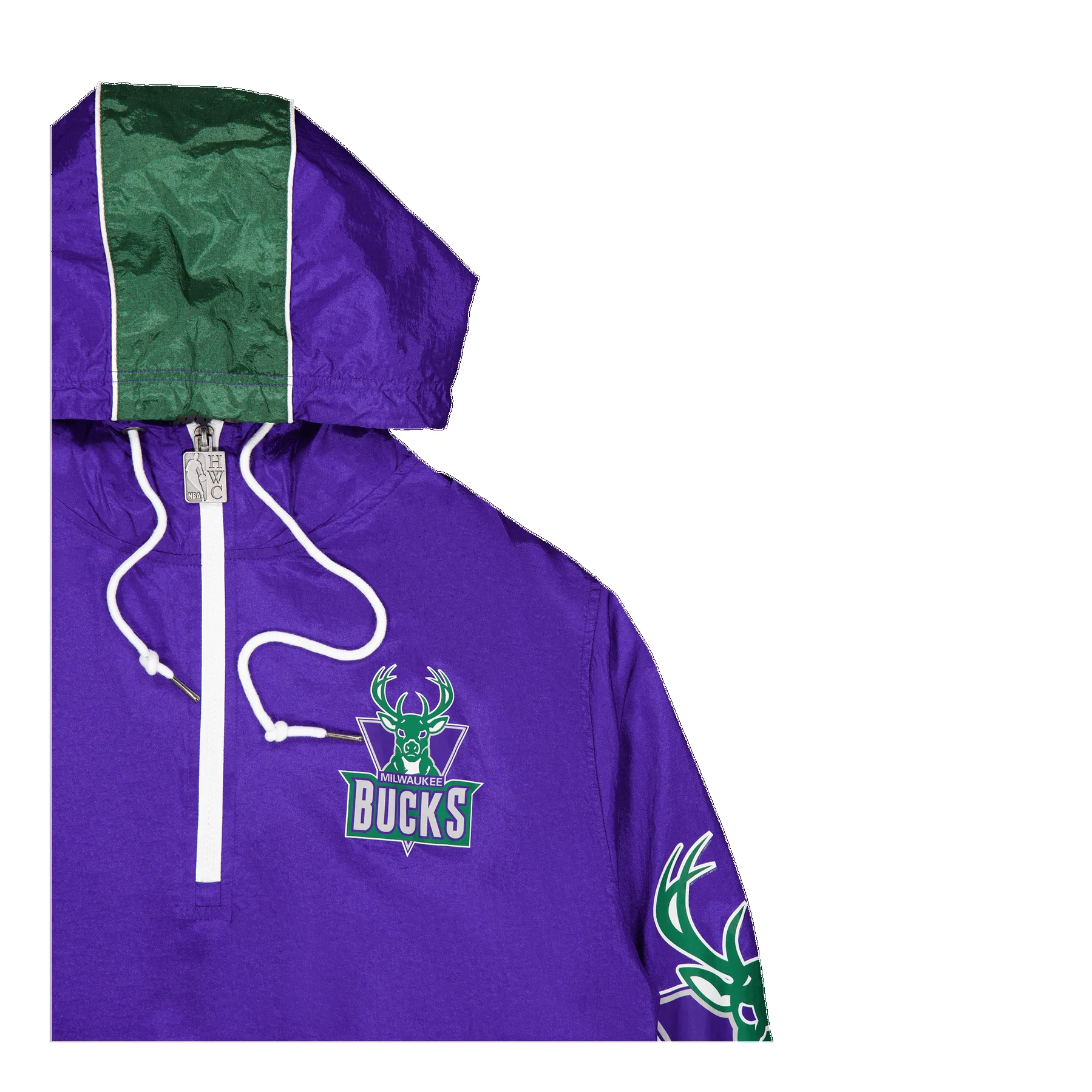 Mitchell & Ness Men's Team Og 2.0 Anorak Windbreaker Bucks Windbreakers sold by Zulily product image thumbnail 3