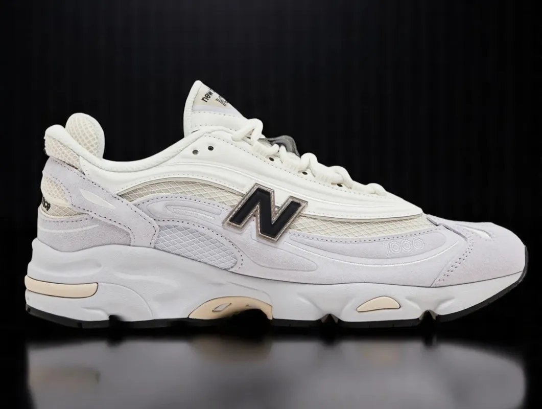 New Balance Men's 1000 'Pearl Grey Black' Sneakers made by New Balance